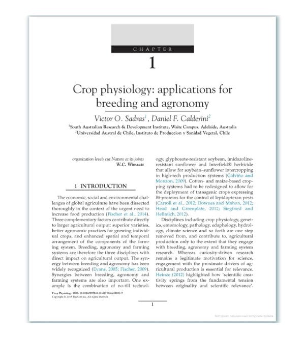 Crop Physiology: Applications for Genetic Improvement and Agronomy