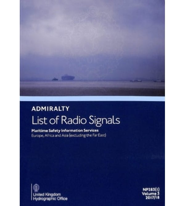 Admiralty List of Radio Signals. NP283(1), Edition 2017/18